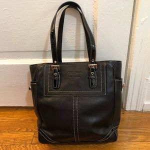Coach black leather Legacy Hampton bag